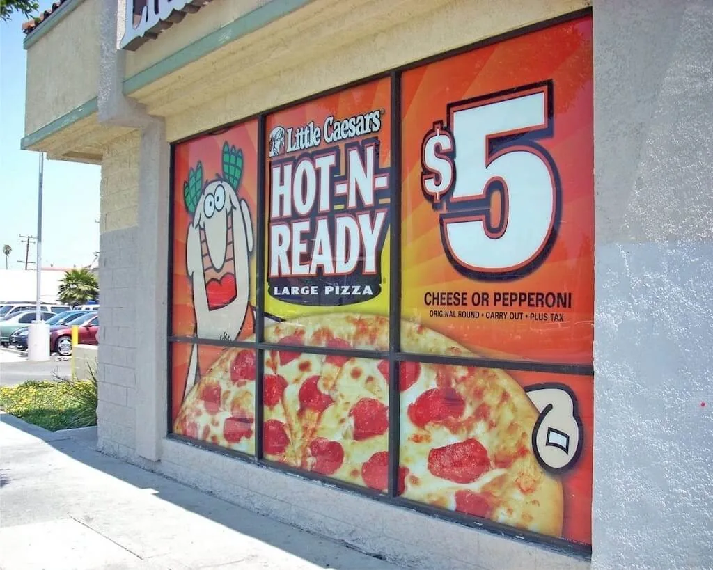Full color storefront window graphics